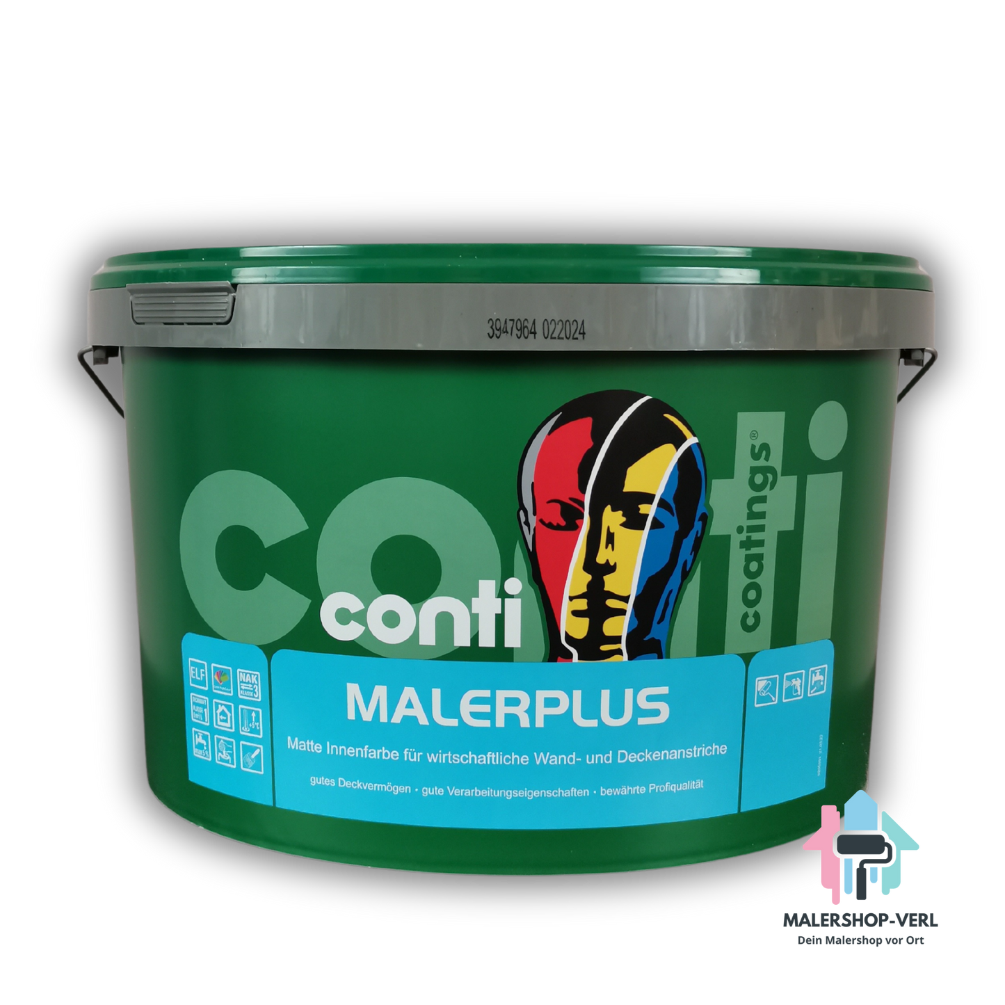 Conti Malerplus - Innenwandfarbe - 12,5 Liter - Weiß