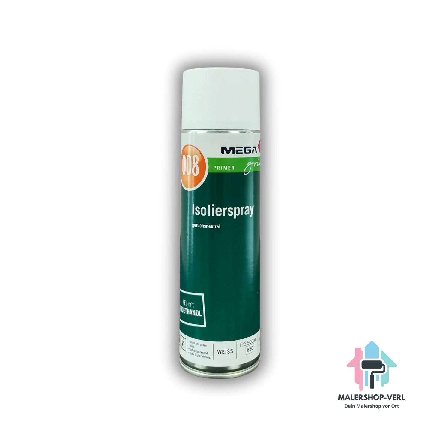 Isolierspray - MEGAgrün 008 - Weiß - 500ml