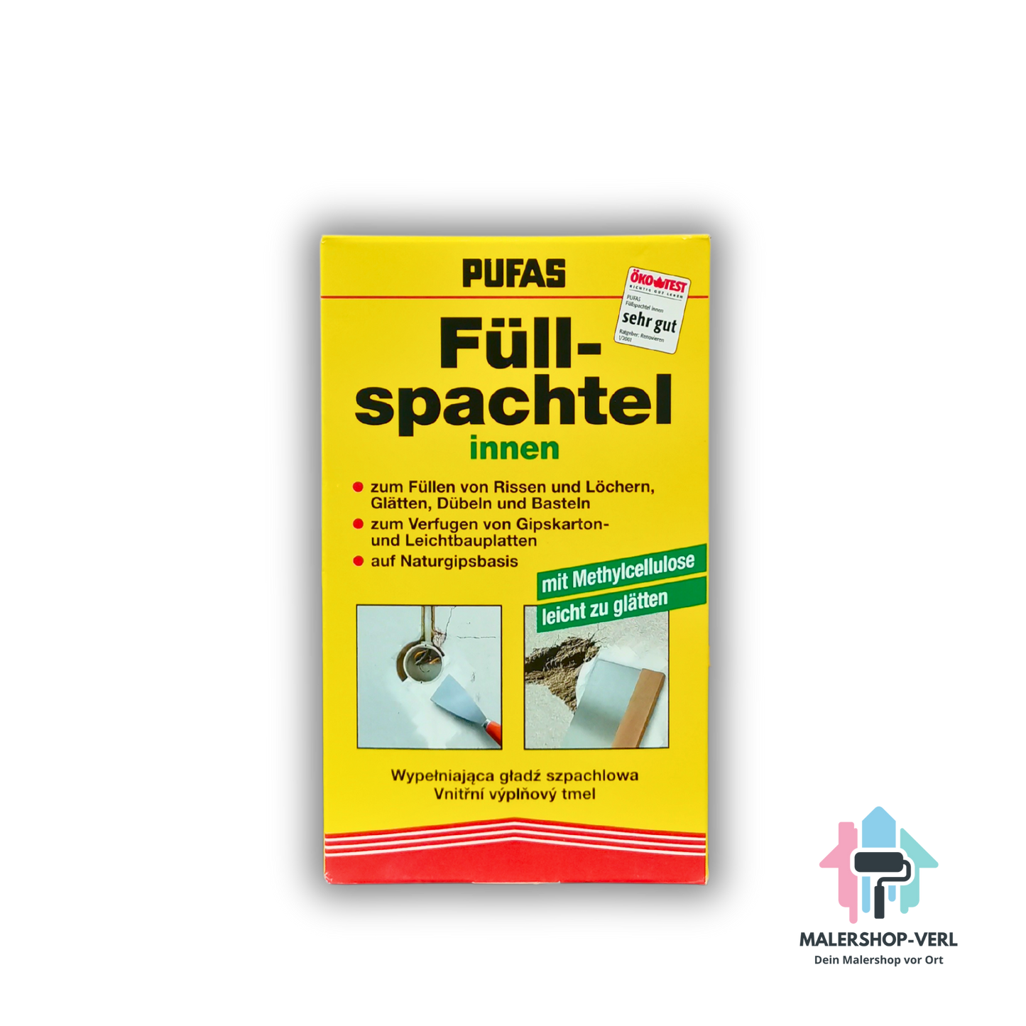 PUFAS Füllspachtel - innen - Weiß - 500gr