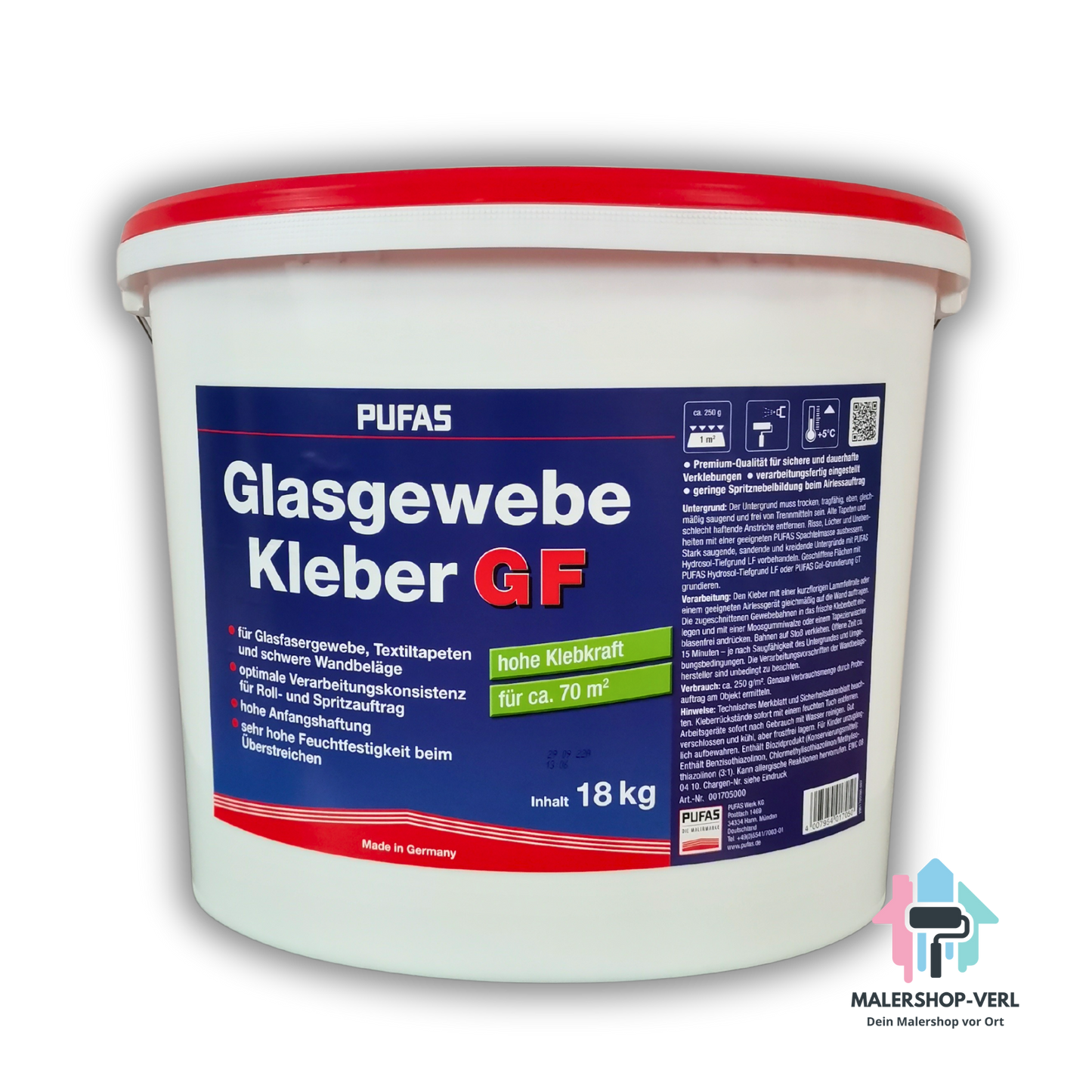 PUFAS Glasgewebe-Kleber GF - 18kg