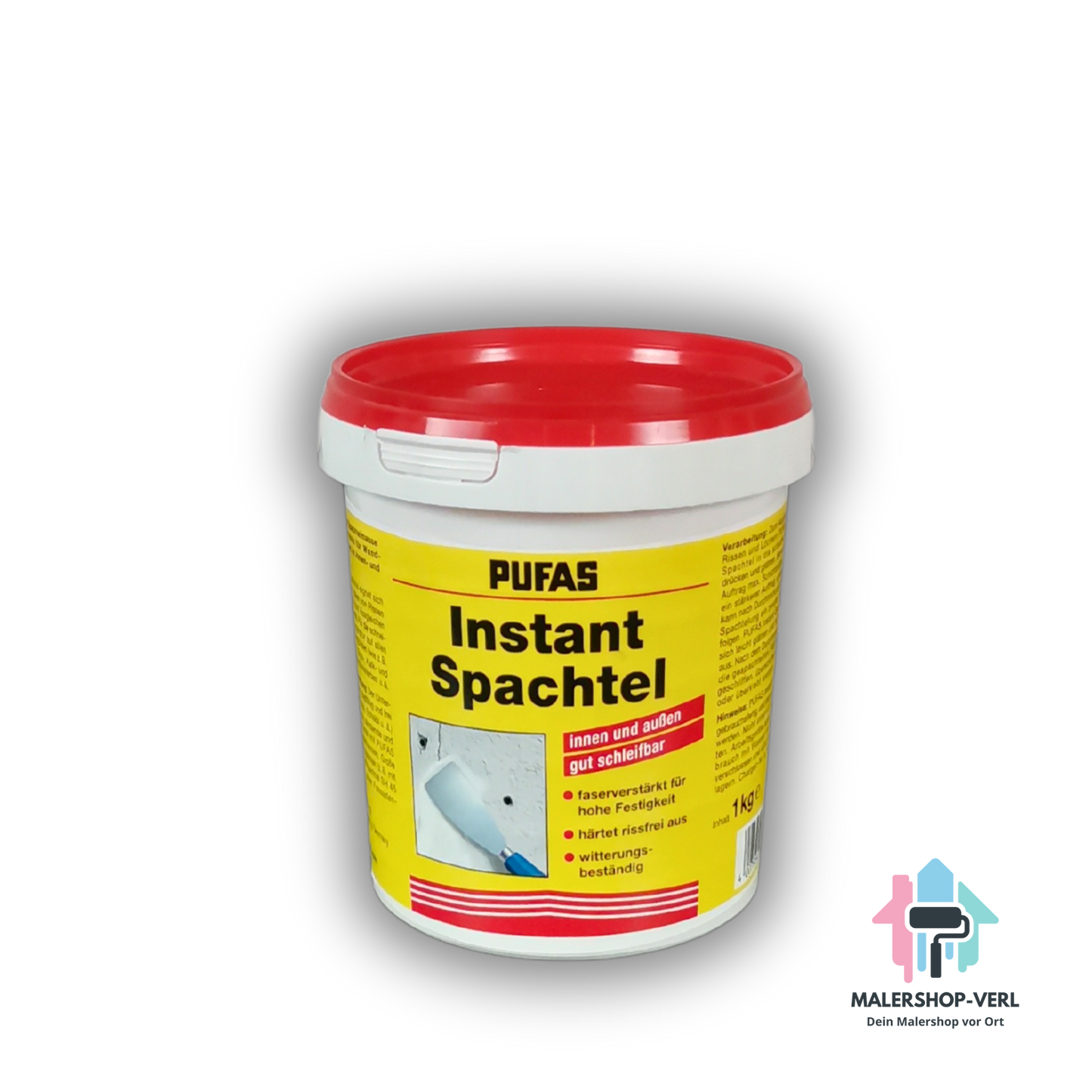 Pufas Instant Spachtel - Weiß - 1kg