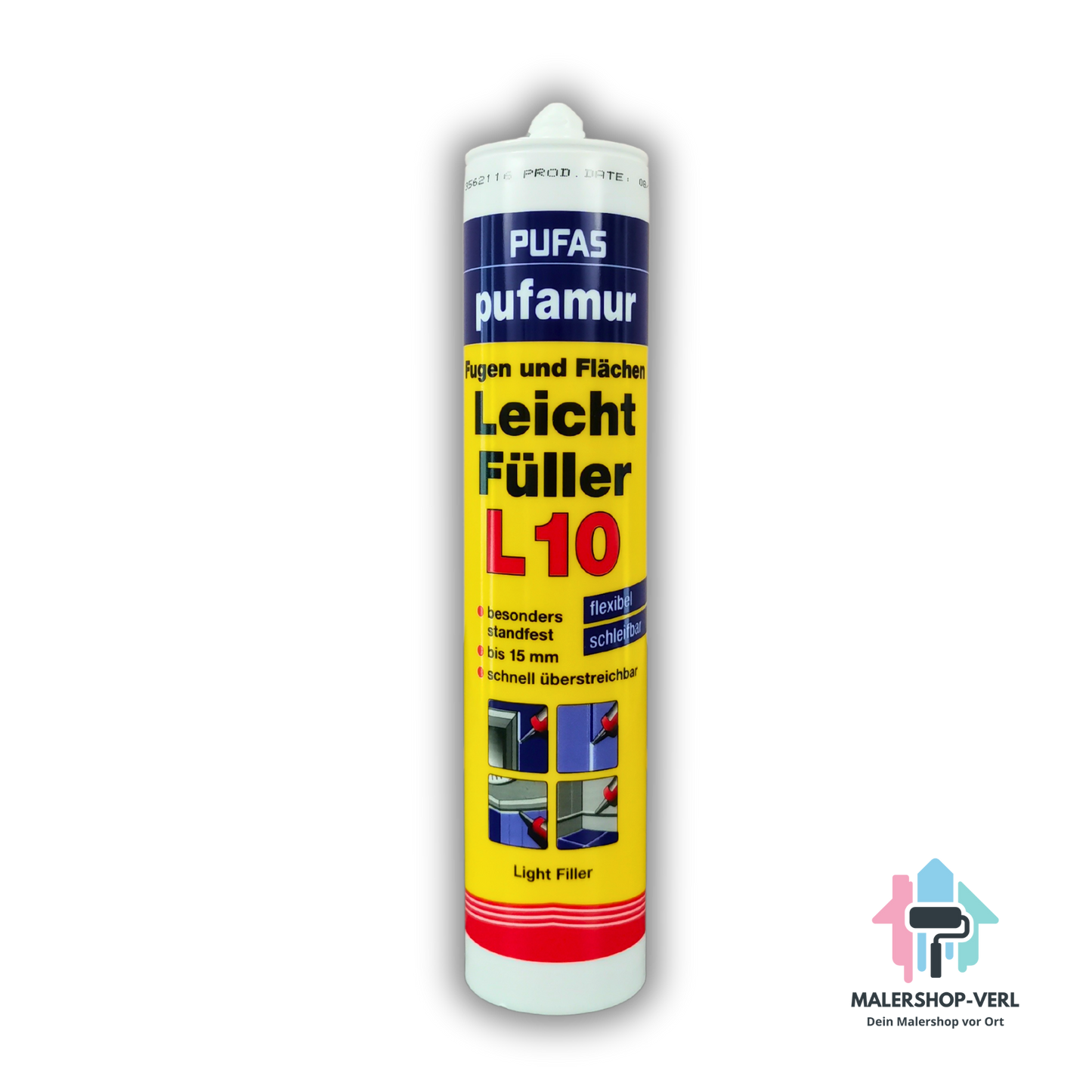 Fugen und Flächen Leichtfüller PUFAS L10 - Weiß - 310ml