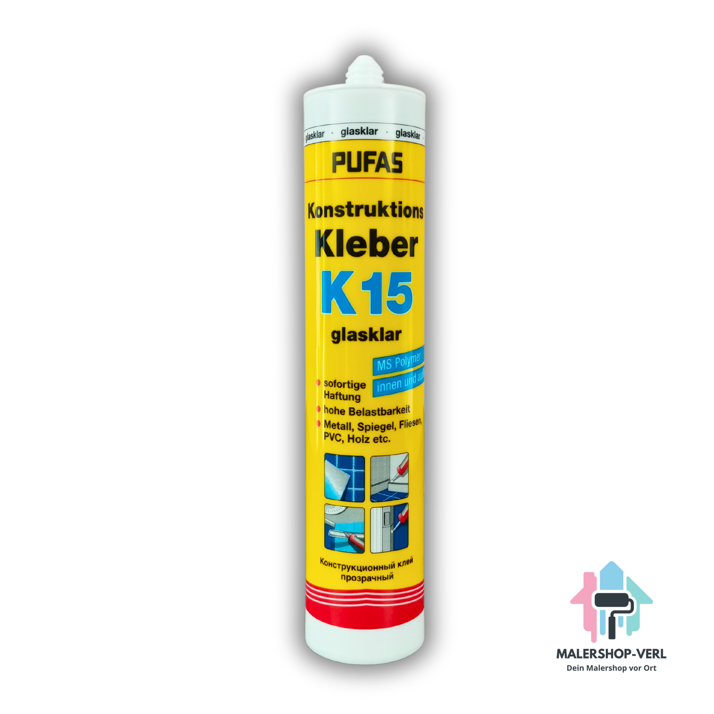 Konstruktionskleber PUFAS K15 - Glasklar - 300gr